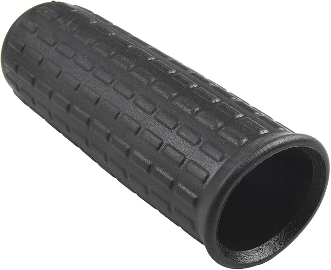2Pcs Wheelbarrow Handle Covers 12-32mm Rubber Grip Sleeves Non Slip Garden Cart Handles Shock Absorption Black(114 x 20mm)