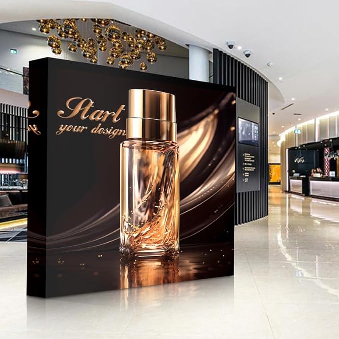 Customize Trade Show Fabric Pop Up Display Tension Fabric Banner Portable Aluminum Display Store Sign Holders Booth Holder Print and Frame Set 10×7.5 FT