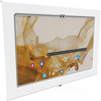 TABcare Locking Anti-Theft Metal Case for Samsung Galaxy TAB A9+ A11+ 11" Tablet for Kiosk, POS, Store, Show Display, Time Clock (White)