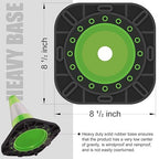 6 Pack 12" Inch Green PVC Traffic Cones with Heavy-Duty Base, High-Visibility All-Weather Safety Cones for Road Construction, Parking Lot, and Garage Use (6, Green, 12" Small)