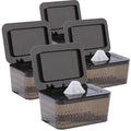 4 Pack Wipes Dispenser Seal-Designed Wipe Dispenser Holder Wipes Case Box for Bathroom Keep Wipes Fresh, Dust-Proof & Non-Slip