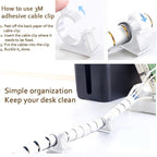 White Cable Management Sleeves 2 PCS Cord Protectors for USB Cable Power Audio Video Wire Cables - Protect Cats Dogs Pets from Chewing Cords