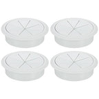 uxcell 4 Pcs Desk Grommet, 3.15 inch 80mm Desk Cable Hole Cover Wire Hole Insert for Home Office Table Cabinet Cord Organizer, Gray