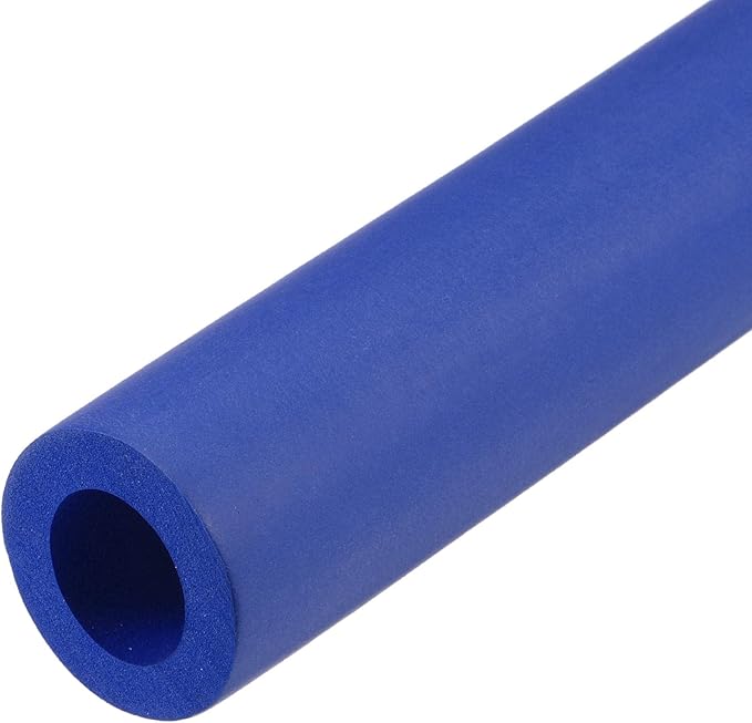 uxcell Foam Tubing for Handle Grip Support, 18mm ID 30mm OD 1m Length Blue