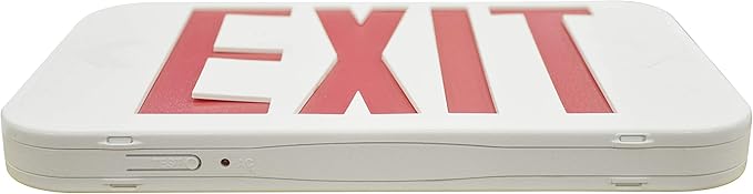 LIT-PaTH LED EXIT Sign, Emergency Exit Light with Back Up Batteries, Double Face - US Standard Red Letter Exit Lighting, UL 924 and CEC Qualified, 120-277 Voltage, 1-Pack
