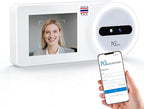 NGTeco Time Clock Cloud-Based, TC5 Face Recognition Time Clocks for Employees Small Business, 2.4G WiFi Remote Control Clock in and Out Machine with Software & iOS/Android App, No Monthly Fee