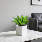 Artificial Agave Faux Agave 15In Fake Greenery Outdoor Artificial Plant Fake Plant for Indoor Home Decoration Plastic Plant Outdoor Decoration Front Porch Decor Simulation Plants 2Pack(Green)