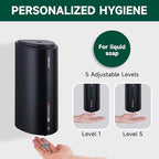 29fl.oz/850ml Commercial Automatic Liquid Soap Dispenser Wall-Mounted Large Capacity Model AD1209 Black