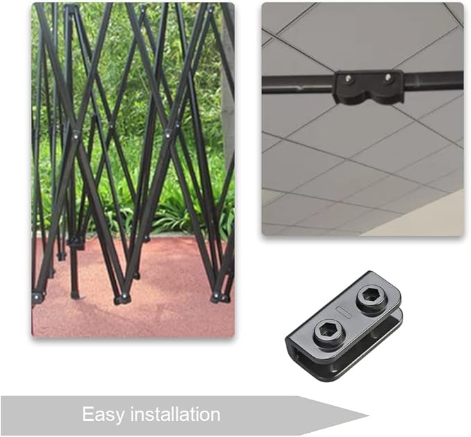 5 Pcs Rectangular Bracket Legs Pop Up Tent Legs Gazebo Replacement Connector Spare Parts for Pop Up Gazebo Tent Outdoor Furniture