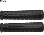 2Pcs Wheelbarrow Rubber Handles Replacement, Anti-slip Handle Grip Covers Weatherproof Handles Non-Slip Round Tubes for Garden Carts(114x16mm Black)