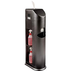 Zogics All-in-One Cleaning Station – Complete Sanitizing Station with Disinfecting Wipes Dispenser, Gel Dispenser, Trash Can and Storage, Black (1 Station)
