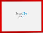 SnapeZo Poster Frame 24x30, Red, 1.25 Inch Aluminum Profile, Front-Loading Snap Frame, Wall Mounting, Professional Series