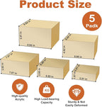 Acrylic Display Risers - Gold Buffet Risers, Set of 5