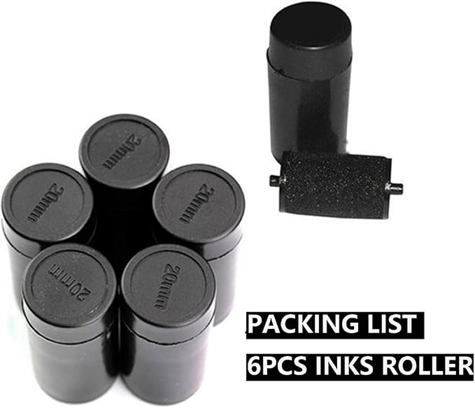 6 Pack Price Gun Inks, Replacement Ink Roller Compatible with MX-5500 Label Price Gun