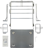 CozyNova Stainless Steel Grocery Bag Holder - Detachable Organizer for Plastic Bags - Perfect for Grocery Store, Farmers Market, and Business Use - Durable and Stylish Metal Shopping Bag Holder.