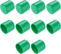 uxcell 10pcs Rubber End Caps 32mm(1 1/4") ID Vinyl Round End Cap Cover Screw Thread Protectors Dark Green