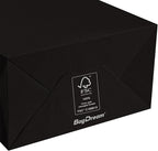 BagDream 13x7x17 Gift Bags 50ct Paper Party Favor Gift Bags, Shopping Retail Merchandise Bags, Recycled Black Kraft Paper Bags with Handles Bulk