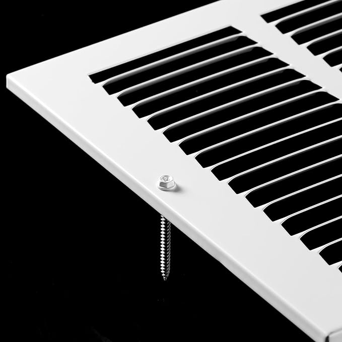 12x6 Vent Cover(Duct Opening Size),Air Return Vent Cover,Flat Vent Cover,Rejillas De Aire Acondicionado para Casa,Return Air Grilles,Outer Dimensions:13.75"W x 7.75"H(12"W x 6"H, Duct Opening)