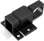 4 Packs Self-Closing Latches, Black Spring Door Lock, Aluminum Alloy Automatic Gate Latch with Spring Loaded Pin, Security Window & Cabinet Lock
