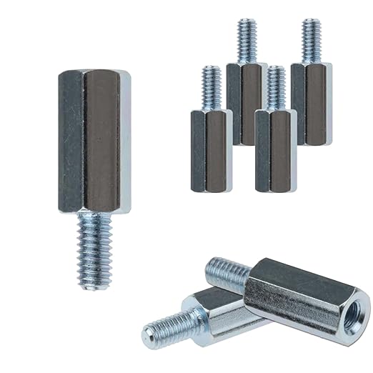 Kado Wall Mount Spacer Adapter Set for Desktop/Portable Monitor, 8pcs M4x14mm Hex Stainless Steel Standoff Spacer Screw Nut Bolt Motherboard Prototyping Accessories for PCB, Computer & Circuit Board