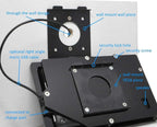 TABcare Security Anti-Theft Acrylic VESA Enclosure for Amazon Fire 7 2022 with Free Wall Mount Kit (Black, Fire 7 2022)