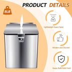 Zonon Stainless Steel Wall Mount Disinfectant Wipe Dispenser Fits Sanitizing and Disinfecting Wipes on Rolls 11 x 10'' for Fitness Clubs Schools Commercial and Residential Facilities(Square)