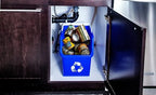 6 Gallon Stackable Recycling Bins for Homes, Garages, Offices Made of 100% Recycled Plastic - (Blue, 20 Pack)