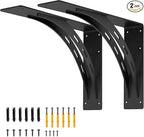 20 inch Heavy Duty Shelf Brackets , Max Load 1100 Lbs ,Premium Alloy Metal Mantel Brackets (Set of 2) Fireplace Mantel Brackets - Countertop Support Brackets (20 x 13.5 inch