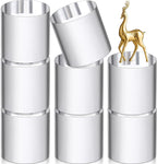 Remerry 8 Pcs Acrylic Round Blocks for Display Clear Polished Blocks for Display Clear Acrylic Edge Polished Base Display Riser for Table Showing Cosmetics Collectibles Figures(1 x 1 x 1 Inches)