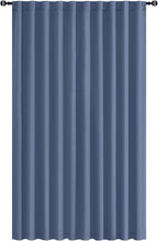 Hiasan Room Divider Curtains Patio Sliding Door Blackout Curtain Privacy Room Thermal Insulated Noise Reduction Panel with Back Tab & Rod Pocket for Bedroom Partition(80 x 84 Inches, Dusty Blue)