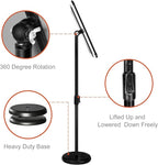 Sign Stand Adjustable Pedestal Sign Holder Stand, Poster Stand Aluminum Snap Open Frame for 8.5X11 Inches with Heavy Round Base, Both Vertical and Horizontal Sign Displayed (8.5x11inches(2pack))