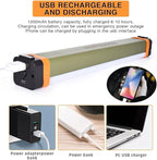 Rechargeable Magnetic Work Light, LETOUR USB Rechargeable LED Camping Light, Multifunctional Camping Flashlight, Portable Waterproof Hanging Magnetic Power Bank for Hiking, Home, Outdoor Night Fishing
