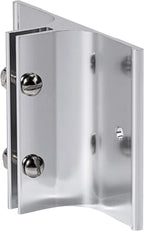 Aluminum Corridor Sign Holder, 10 Pack Direct Sign Mount Bracket, Design for Restroom, Conference Room Classic Silver Signs - 2" Length, 1/8" Substrate - Easy to Install