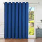 BGment Royal Blue Sliding Door Curtain 84 Inches Long, Wide Room Divider Privacy Curtain for Bedroom, Thermal Curtain Room Darkening for Glass Door, 1 Panel, Each 100 Inch Wide