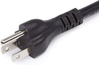 Amazon Basics Extension Cord, 13 Amps, 125V, 6 Foot, Black - Pack of 2