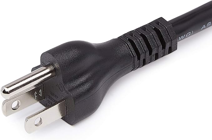 Amazon Basics Extension Cord, 13 Amps, 125V, 25 Foot, Black - Pack of 2