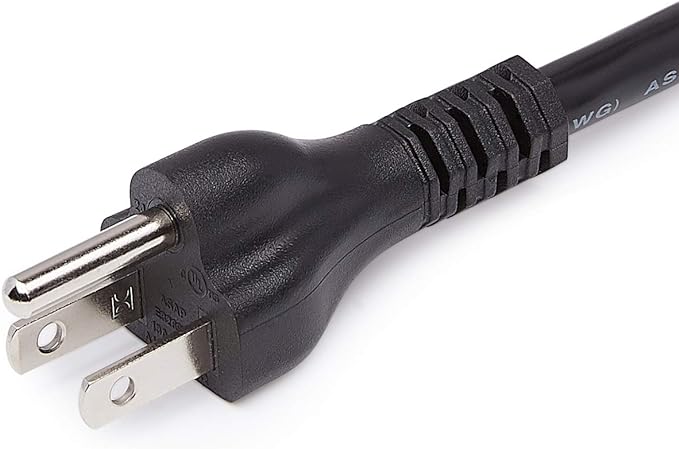 Amazon Basics Extension Cord, 25 Ft, 3 Prong Outlet Extender, Indoor Extension Cord, 13 Amps, 125V, Black