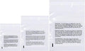 Poly Bags with Suffocation Warning 9x12", 11x14", 14x20" - Large Combo Pack of 300 (100 each size) - Clear Poly Bags by Retail Supply Co - Resealable
