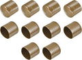 uxcell 10pcs Rubber End Caps 45mm(1 3/4") ID Vinyl Round End Cap Cover Screw Thread Protectors Light Brown