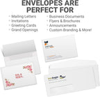 GotPrint Custom Envelopes 3.5x5 | White #A1 Envelope for Invitations, Announcements, Wedding, Postcards, Mailing | Personalize - Upload Design, Add Text or Logo | 3.625x5.125, 1000Qty