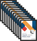 Relx 12 Pcs 8.5 x 11'' Self-Adhesive Magnetic Wall Signs Holder Magnetic Picture Frame Document Holder Wall & Window Adhesive Frames for Office Home Store Restaurant