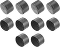 uxcell 10pcs Rubber End Caps 75mm(3") ID Vinyl Round End Cap Cover Screw Thread Protector Dark Grey