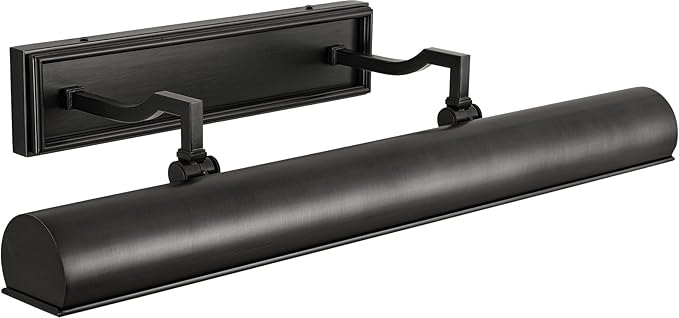 24in Modern Bronze Picture Lights for Wall, 4-Light Black Picture Light, Indoor Artwork Lighting, Accent Light for Living Room, Bookcase, Library Display (Includes Bulbs)