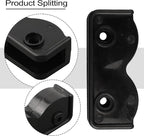 4Pcs 2-Way Pop-up Gazebo Replacement Connector Spare Parts Rectangular Bracket Set, Tent Replacement Connector Spare Support Rectangular Bracket Black Plastic