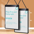 Thyle 3 Pcs Business Retail Hanging Sign Holder 8.3 x 11.7 Inch Plastic Advertising Signage Sign Holder Craftsman's Stall Clear Poster for Store Supermarket Exhibition Mall Restaurant Display