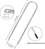 CEWOR 6 Pack 12 Inch Rebar Stakes, U Hook Galvanized Trampoline Stakes High Wind Ground Anchors for Camping Tent, Chain Link Fence, Heavy Duty Metal Steel Yard Landscape Garden Staples