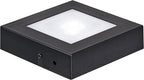 EUSTUMA LED Light Base Square Display Stand In A Variety of Colors,Lighted Up Stand Color Changing LED for 3D Glass Crystal Art,Holiday Party Decoration. (Small black, Small)