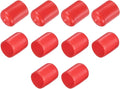 uxcell 10pcs Rubber End Caps 14.5mm ID Vinyl Round End Cap Cover Screw Thread Protector Red