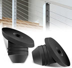 200Pack 30 Degree Angle Rubber Cable Railing Grommets for 1/8" 5/32" 3/16" Cables for Wood/Metal Cable Railing Posts, 1/8" Slant line Cable Railing Grommet,Cable Railing kit for Metal