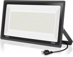 500W LED Flood Light Outdoor,2750W Equivalent Super Bright FloodLight with Plug,58600LM 5000K Daylight White IP66 Waterproof Commercial Lighting for Sports Fields,Counts,Arena,Stadium